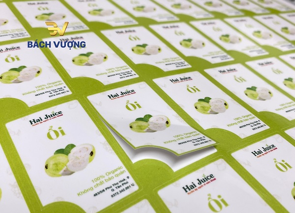 Hình ảnh mẫu in tem decal đã hoàn thiện