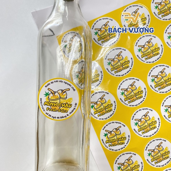 Tem nhãn decal nhận diện thương hiệu