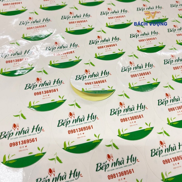 Mẫu tem nhãn decal