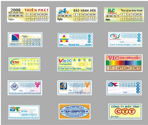 Mẫu tem vỡ tại Xưởng in nhanh Bách Vượng