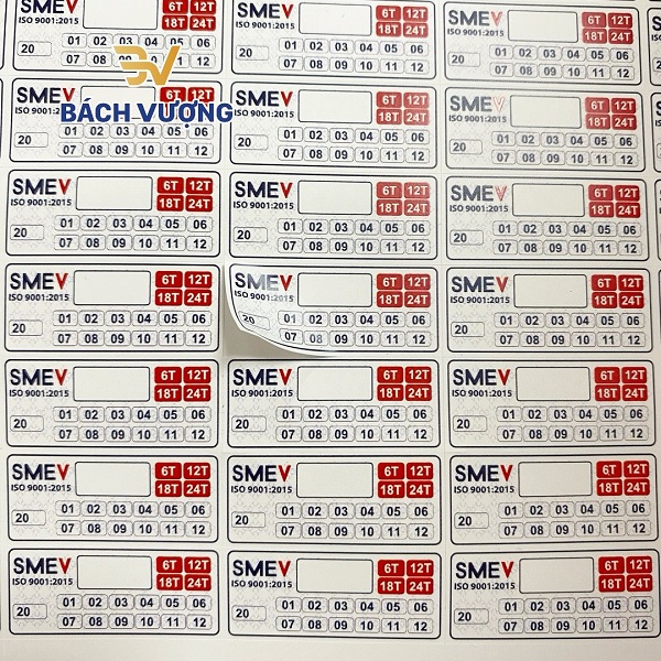 Sản phẩm tem vỡ tại Xưởng in nhanh Bách Vượng