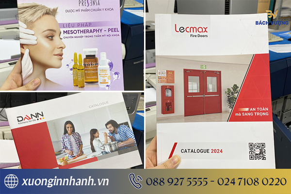 Mẫu catalogue đã sản xuất tại Xưởng in nhanh Bách Vượng