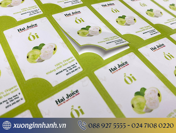 Mẫu tem sản phẩm