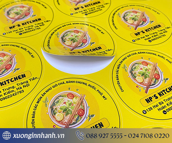 Mẫu tem sản phẩm