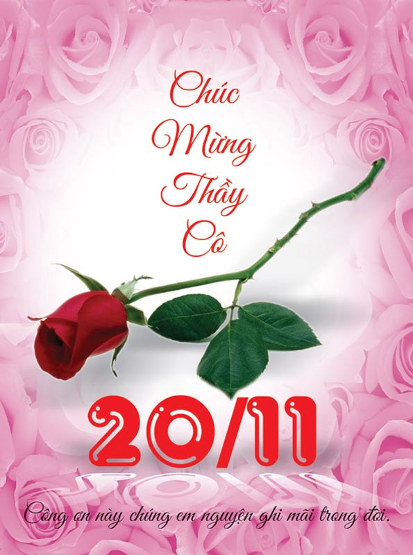 Thiệp chúc mừng ngày Nhà giáo Việt Nam