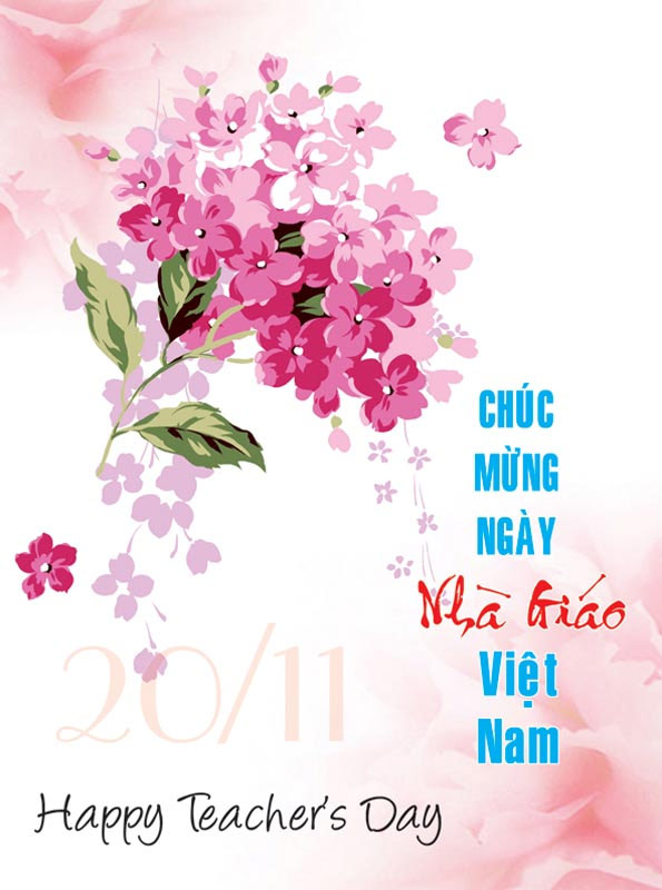 Thiệp chúc mừng ngày Nhà giáo Việt Nam