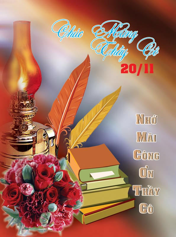 Mẫu thiệp 20 tháng 11