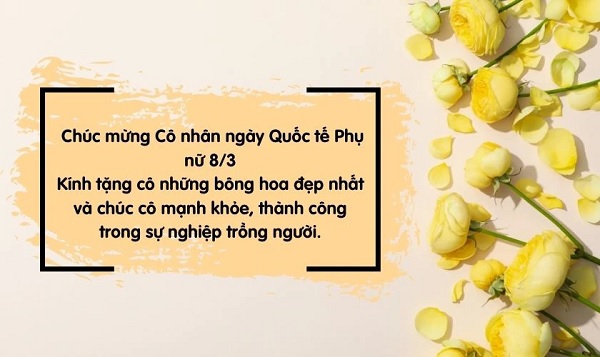 Thiệp chúc mừng ngày 8/3