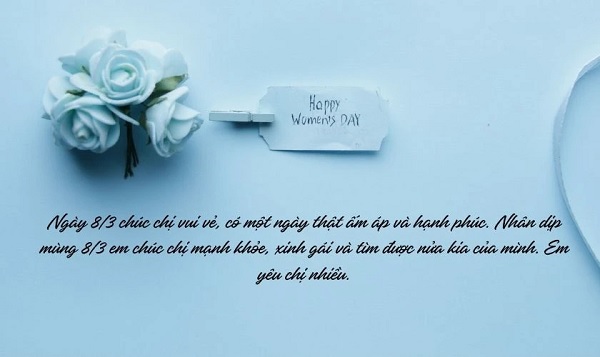 Thiệp chúc mừng ngày 8-3