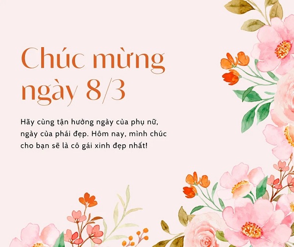Mẫu thiệp 8/3