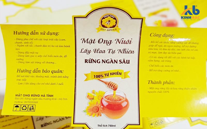 Thiết kế nhãn mác mật ong mới mẻ đẹp mắt và ấn tượng