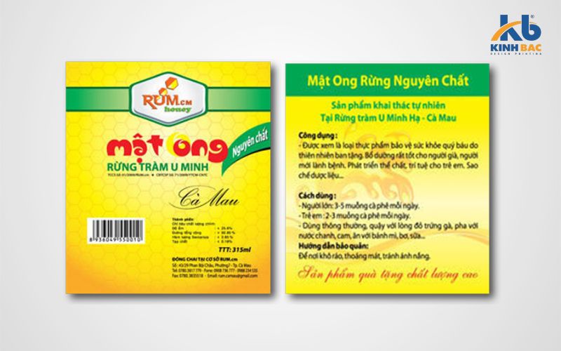 Thiết kế nhãn mác mật ong mới mẻ đẹp mắt và ấn tượng