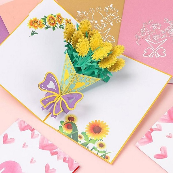 Mẫu thiệp chúc mừng 20/10 handmade tặng mẹ, tặng cô giáo